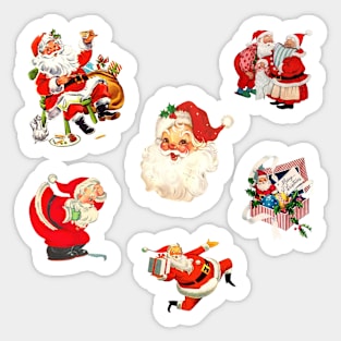 Vintage Santa Claus Stickers Pack Sticker